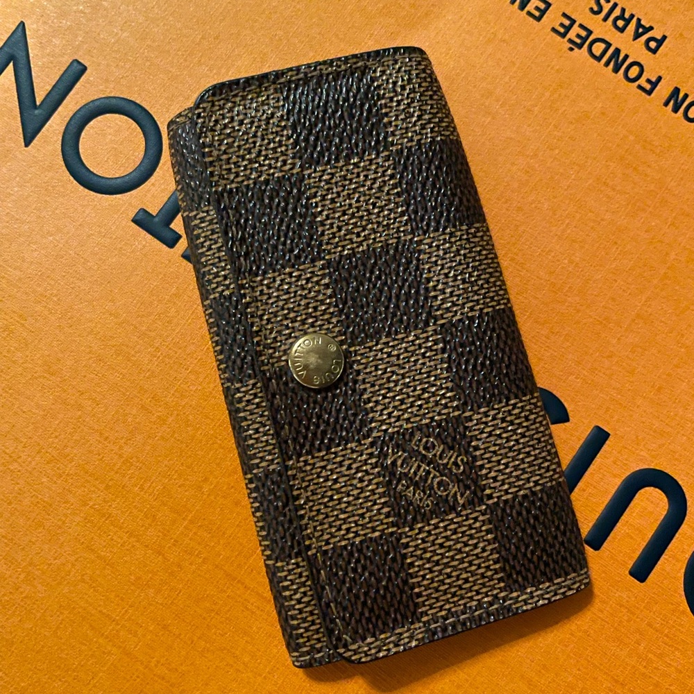 Louis Vuitton Brown Key Card Holder